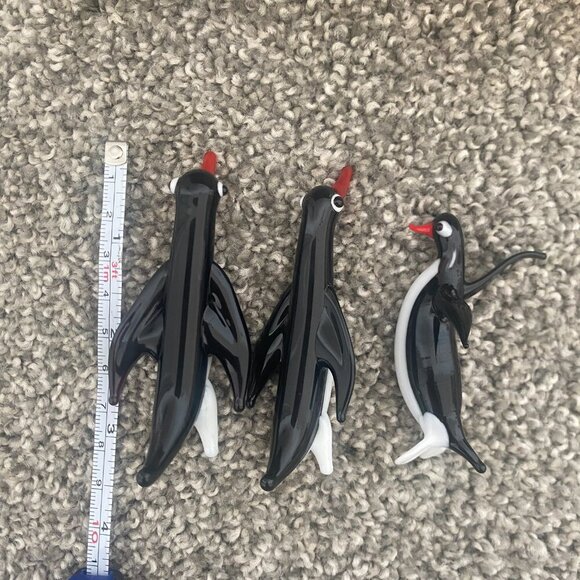 Set of 3 Vintage‎ Blown Glass Penguins - Picture 6 of 8